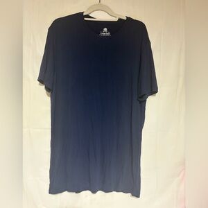DAVID ARCHY Men's T-Shirt, navy, sz large